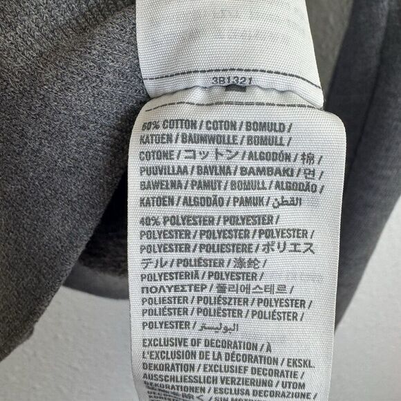 Y2K Hollister Womens Henley Hoodie Cardigan Size S Gray Button Up Jacket Preppy - Picture 10 of 10